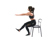 One Leg Chair Squats
