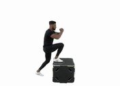 Box Step Up High Knee