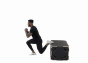 Box Bulgarian Split Squat Jump