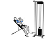 Cable Incline Close-Grip Shoulder Press