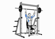 Smith Seated Overhead Press