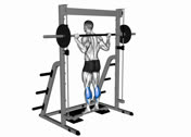 Smith Elevated Calf Raise